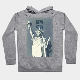 New York City, Statue of Liberty ✪ Vintage style poster Hoodie